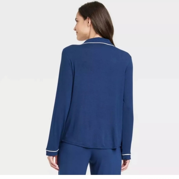 🌞2 for $35 Stars Above Women's Navy Blue Long Sleeve Pant Set Sz XS - Picture 6 of 7